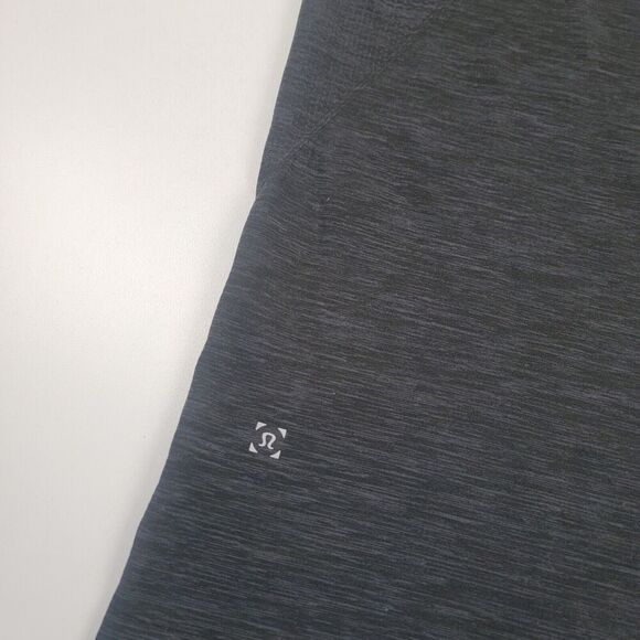 Lululemon Polo Shirt Men XXL Charcoal Gray Black Metal Vent Tech Short Sleeve - Picture 10 of 11